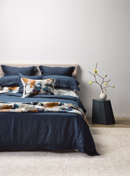 Navy Linen