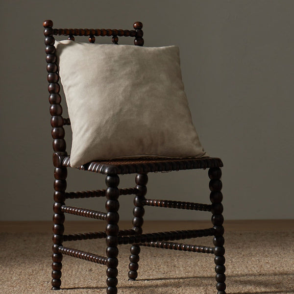 Velvet Cushion in Ecru 50x50 image 2