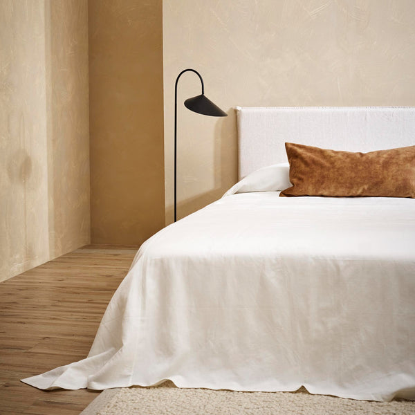 Thread Design Burnish Velvet Lumbar Cushion on bed
