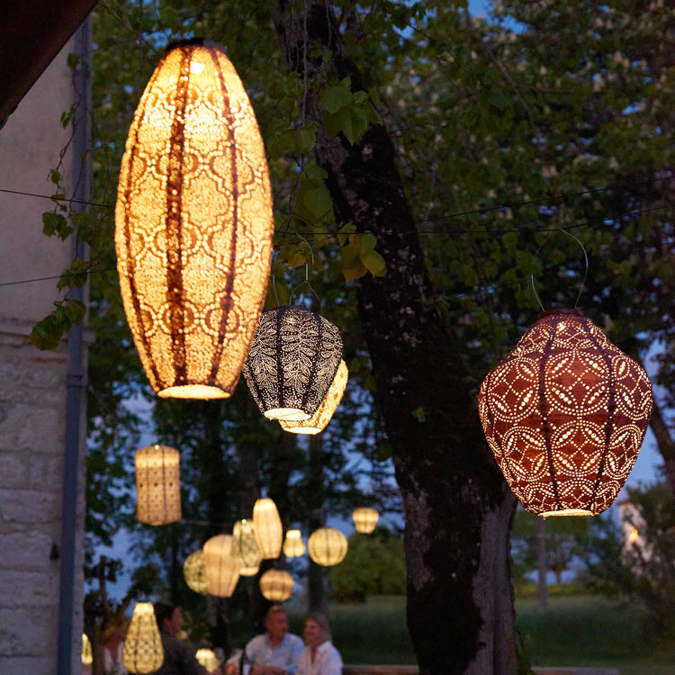 Lumiz Lantern Long Oval 20cm - Soft Blush Bazaar – Thread Design