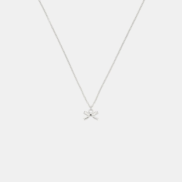 Sophie Bow Necklace in Silver