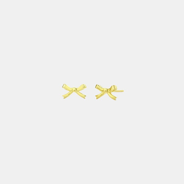 Sophie Bow Studs in Gold
