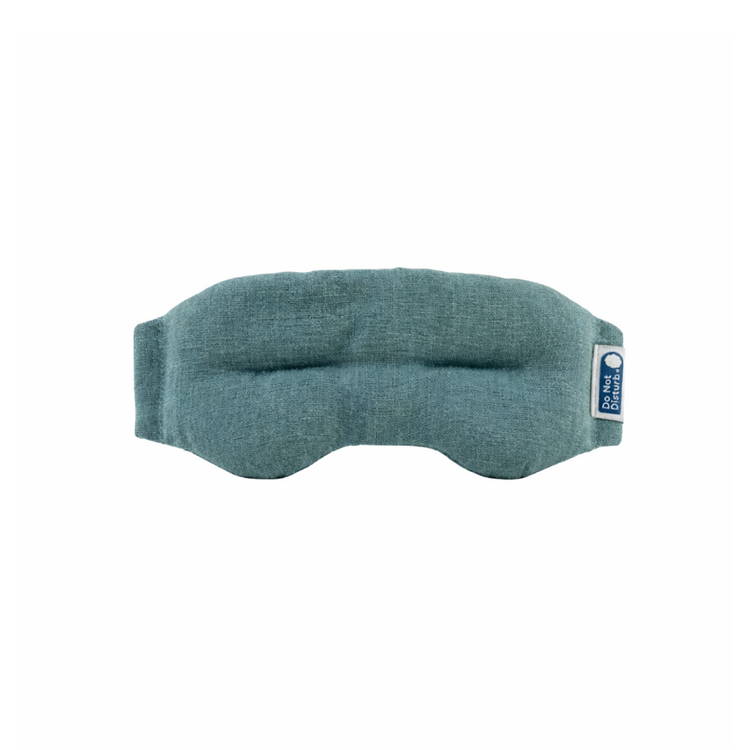 Do Not Disturb Weighted Linen Eye Mask - Teal – Thread Design
