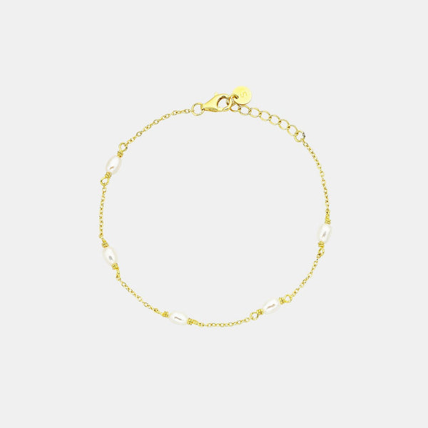 Sophie Pop of Pearls Bracelet in Gold