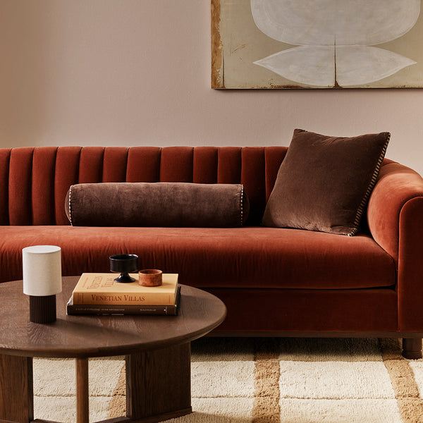 Elliot Bolster Cushion - Chocolate