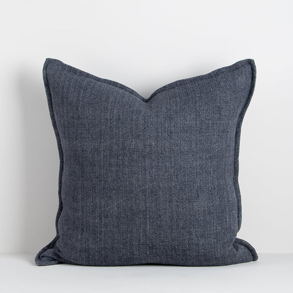 Baya Flaxmill Cushion in Thunder dark blue navy