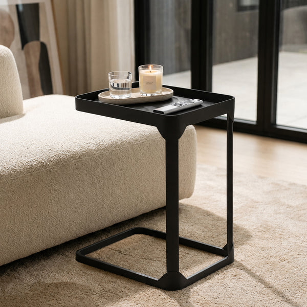 Metal Side Table - Black image 2