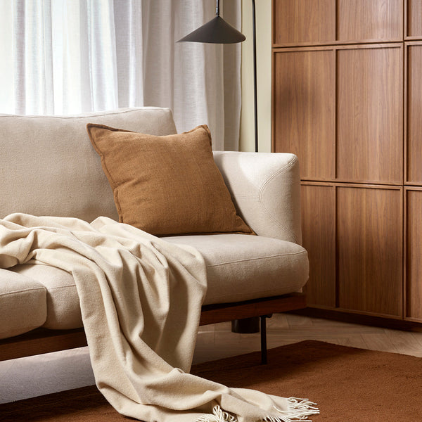 Baya Mosman 100% Merino Throw - Oyster image 2