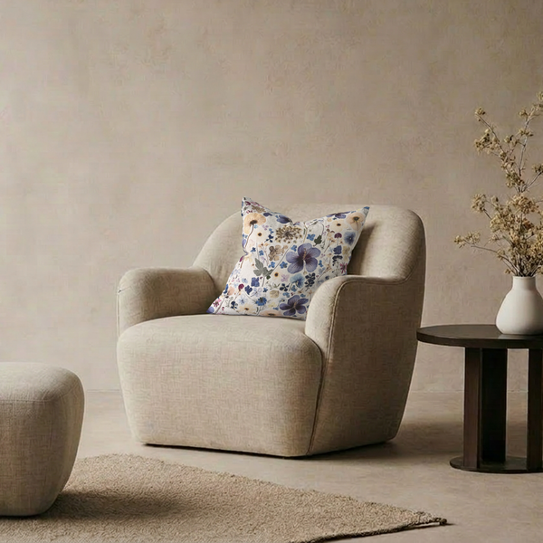 Thread Design & Paper Park Petal Play 50 x 50 Cushion - Moonbloom image 2