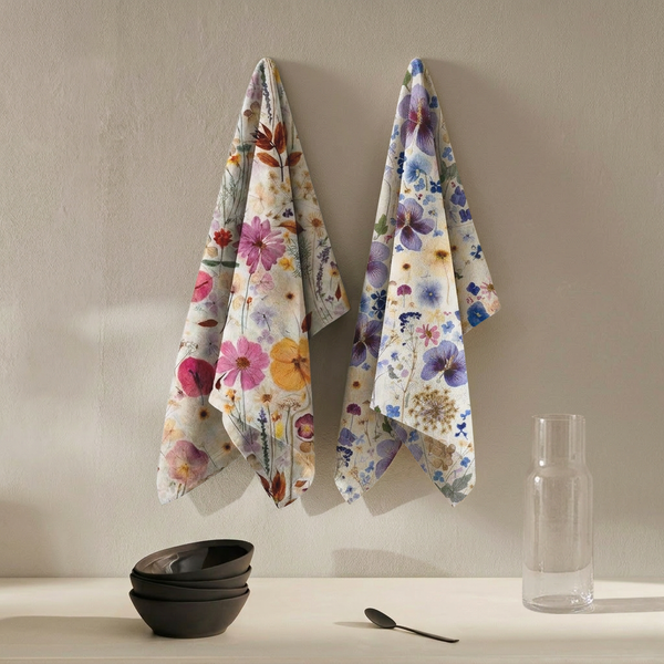 Thread Design & Paper Park Petal Play Linen Tea Towel - Sunburst image 2