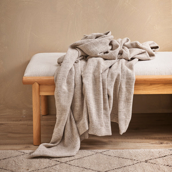 Thrown Thread Thread Design Rita Throw - Flax