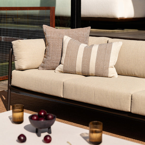 Solar Outdoor Cushion - Chocolate
