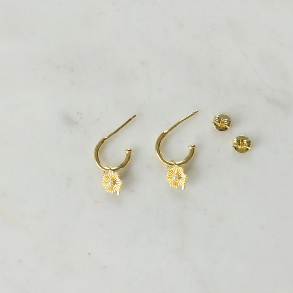 Sophie Love Lily Hoop Studs in Gold