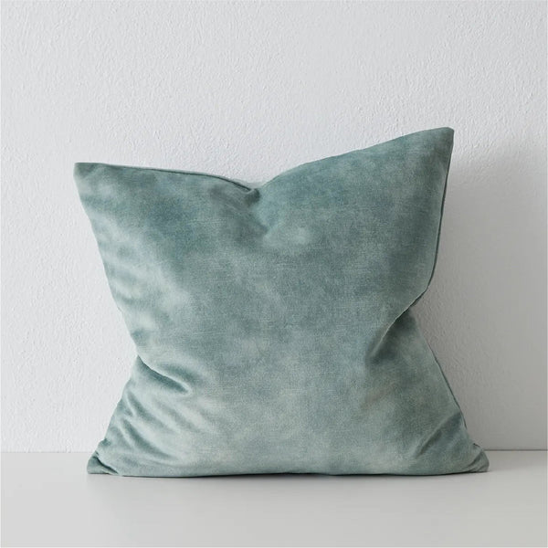 Velvet Cushion in Seaglass 50x50