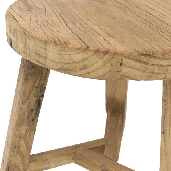 Elm Round Stool - Natural