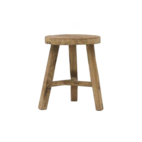 Elm Round Stool - Natural