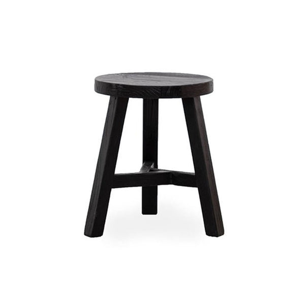 Elm Round Stool - Black