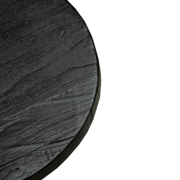 Elm Round Stool - Black