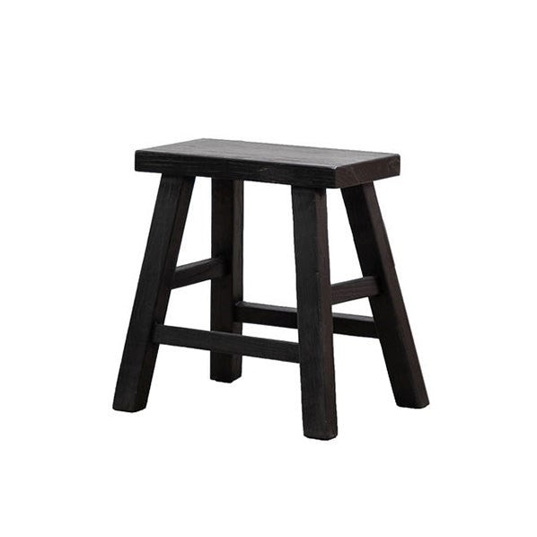 Elm Rectangle Stool - Black