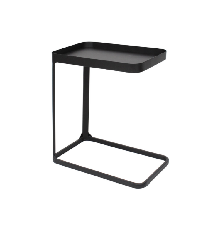 Metal Side Table Black