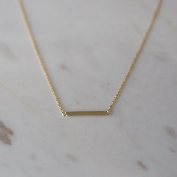 Bar Necklace - Gold