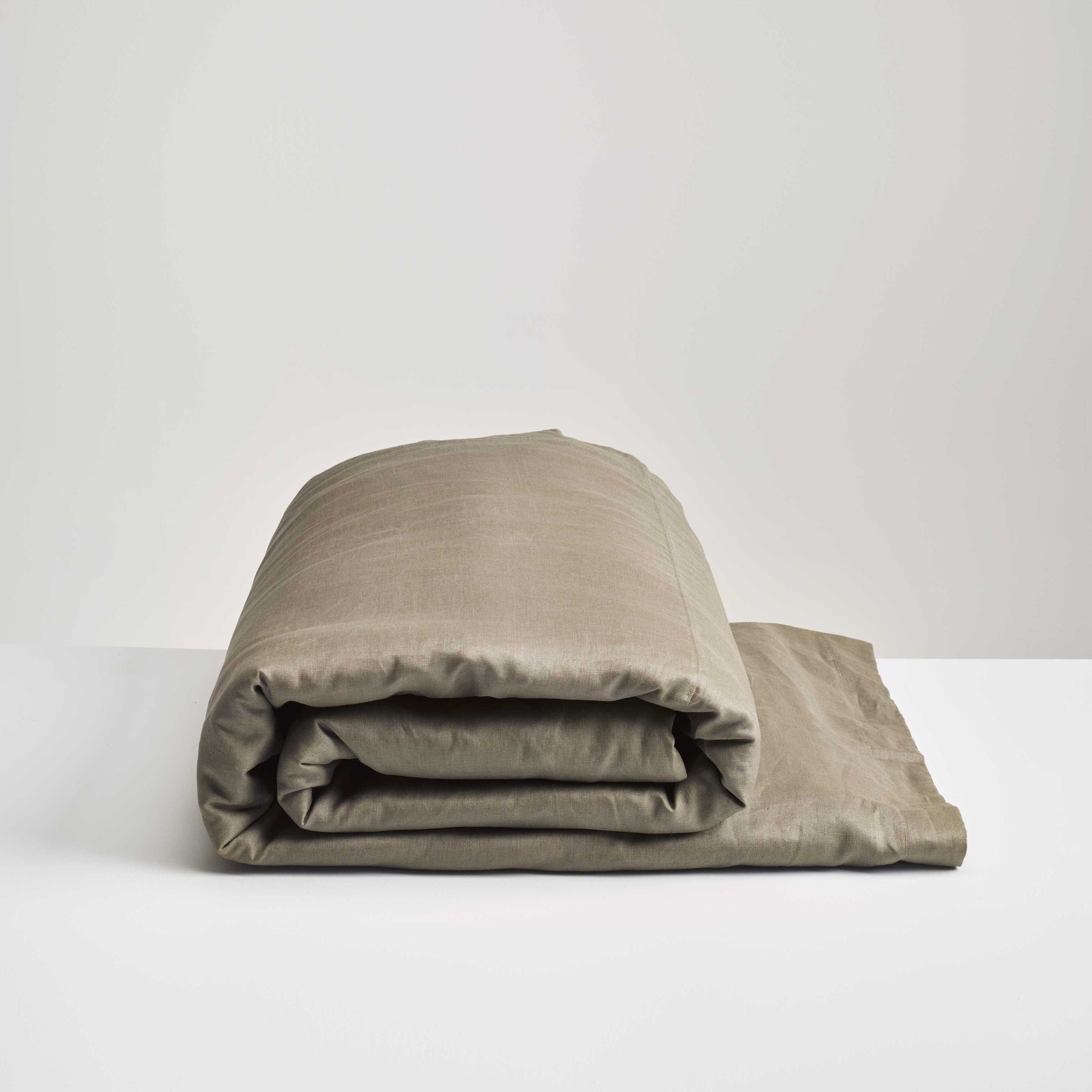 Thread Design Olive Linen Duvet Cover