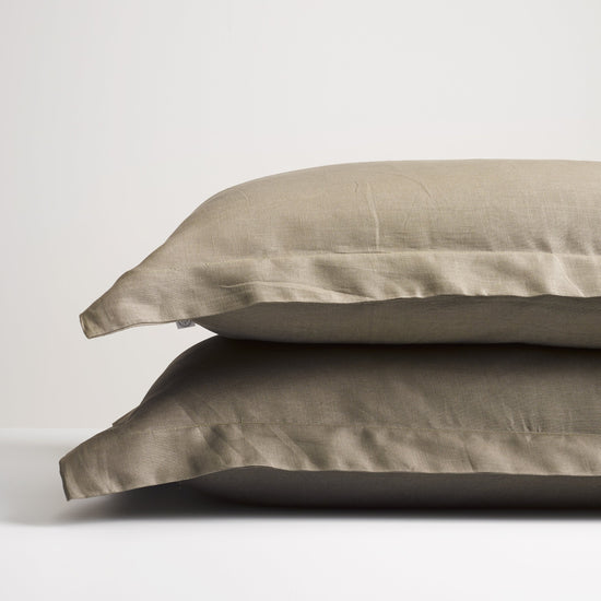 Thread Design Olive Linen Duvet Cover