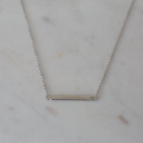 Bar Necklace - Silver