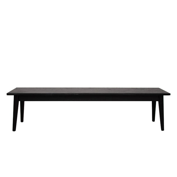 Vaasa Oak Bench - Black pre order